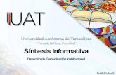 Presentación de PowerPointcecom.uat.edu.mx/si/si-13-09-2019-prensa.pdf · jaguar, la blanca, la mariposa monarca, en don- de podrán participar y adqui- rir experiencias los alumnos