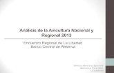 Análisis de la Avicultura Nacional y Regional 2013 · 2. Huevos Producción de Huevos (Millones de Unidades) Enero –Agosto 2013 / 2012 • Entre enero y agosto del 2013, se produjeron