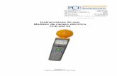 Instrucciones de uso Medidor de campo eléctrico PCE-EM 29 · PCE Instruments Chile SA RUT 76.423.459-6 Calle Santos Dumont Nº 738, Local 4 Comuna de Recoleta – Santiago de Chile