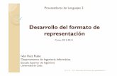 T5 - Desarrollo del formato de representación · T5 - Desarrollo del formato de representación.pptx Author: Ivan Ruiz Rube Created Date: 11/14/2013 4:00:53 PM ...
