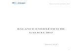 BALANCE ENERXÉTICO DE GALICIA 2012 · 2014. 5. 9. · Balance Enerxético de Galicia, 2012 3 1. INTRODUCIÓN O obxectivo do Balance Enerxético de Galicia 2012 é informar sobre