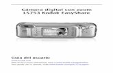 Cámara digital con zoom LS753 Kodak EasyShare · Procedimientos iniciales 2 ES Carga de la pila Cargue la pila recargable de ion-litio antes de usarla por primera vez. 1 Inserte