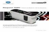 Rhopoint TAMS Sistema de Medición Total de AparienciaMenu de Interface 5 botones de sentido capacitivo Sistema Óptico Visión de Máquina de Enfoque Variable Operación de Medición