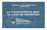 LA CONVERGENCIA NBIC: EL CASO DE ARGENTINA€¦ · La convergencia, ¿un paso más en el camino a la interdisciplina? • Ahora bien, desde entonces las distancias se han ido reduciendo.