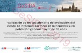 Validación de un cuestionario de evaluación del riesgo de ... · Validación de un cuestionario de evaluación del riesgo de infección por virus de la hepatitis C en población