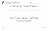 CONCURSO DE DOCENTES - SPNLista definitiva de exclusão - Concurso Externo Ano Escolar de 2015/2016 Opção de Graduação Código(s) do(s) motivo(s) de exclusão Número de Utilizador