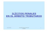 ILÍCITOS PENALES EN EL ÁMBITO penales ambi · PDF file EN EL ÁMBITO TRIBUTARIO 10.5 2013 Caridad Gómez-Mourelo Castedo 1. CUESTIONES A ANALIZAR •A.-ACLARACIONES PREVIAS ...