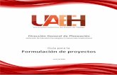 Dirección General de Planeación - UAEHsgc.uaeh.edu.mx/planeacion/images/documentos/Guia... · 2020. 6. 30. · II.1 Concepto de proyecto La elaboración de proyectos se realiza