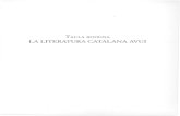TAULA RODONA LA LITERATURA CATALANA AVUIaillc.espais.iec.cat/files/2018/10/aillc_18_421_426.pdf · PRESENTACIÓ Aquesta taula rodona, organitzada per l'Associació d'Escriptors en