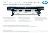 Impresora de producción HP DesignJet Z6610h20195. · Impresora de producción HP DesignJet Z6610 La solución de impresión de producción gráfica más rápida DEFINIDO: resultados