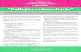 Convocatoria Callejó universitario - UTS€¦ · La Universidad La Salle Noroeste (ULSA), El Instituto Tecnológico de Estudios Superiores de Cajeme ... de educación superior de