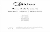 Manual de Usuario - Midea - Midea...Modelo (8KW: 8,10KW: 10, ↓ ↓ ↓ La función de ejecutar texto funciona de la siguiente manera (8 / 10,5 / 18KW). 4. Funcionamiento y el rendimiento