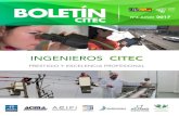 INGENIEROS CITEC · Colegio Federado de Ingenieros y de Arquitectos. ! Curso Internacional de Modelización Numérica en Hidráulica Fluvial con el Modelo IBER Avanzado, presentado