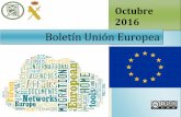 Boletín Unión Europeaiuisi.es/wp-content/uploads/2016/11/Boletin-UE-OCT16.pdf · 3.- La UE añade a diez personas a la lista de sanciones contra el régimen sirio 4.- UE-ALC firman