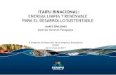 ITAIPU BINACIONAL: ENERGIA LIMPIA YRENOVABLE PARA EL ...die.itaipu.gov.py/die/files/files2016/file/dende.pdf · ITAIPU BINACIONAL: ENERGIA LIMPIA YRENOVABLE PARA EL DESARROLLOSUSTENTABLE.