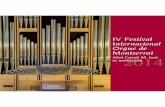 IV Festival Internacional Orgue de Montserrat...a acompanyant. Serà el mestre Jordi Figaró, al flabiol i la tenora, acompanyat a l’orgue pel P. Jordi-A. Piqué OSB, que ens endin-saran