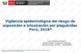 Vigilancia epidemiológica del riesgo de exposición e ... · Incidencia de intoxicaciones agudas por plaguicidas (IAP), según departamentos, 2017- 2018* Departamentos Casos % TIA
