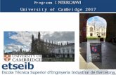 Programa INTERCANVI - ETSEIB · amb CV adjunt demanant participar al viatge d’estudis CAMBRIDGE: admissions.etseib@upc.edu Límit de sol·licitud. 12 de març . organitza. ETSEIB.