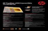 HP Pavilion x360 Convertible 14-cd1021laHP Pavilion x360 Convertible 14-cd1021la (1) No todos los recursos están disponibles en todas las ediciones o versiones de Windows. Los sistemas