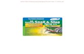 For Organic Gardening All Natural Snail Slug Spray........100 .0% y gs rus lu itt s sas lantas Ornamentalales 100 8/0214(04) See Attached Booklet for Precautionary Statements and Directions