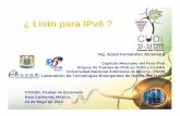 ¿ Listo para IPv6 · Estadísticas Internet en México Reunión Primavera 2012 | Ensenada, Baja California • # usuarios de Internet: 40.6 millones (+14% _2010). • Disppyositivos