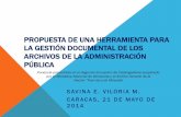 Propuesta de una herramienta para la gestión documental de los …eprints.rclis.org/25630/1/Savina-Ponencia-mayo2014-pdf.pdf · 2015. 7. 30. · PROPUESTA DE UNA HERRAMIENTA PARA