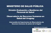Presentación de PowerPoint€¦ · Observatorio de Recursos Humanos en Salud de Uruguay VISIÓN Conformarse en un espacio de apoyo y referencia a nivel nacional en la investigación,