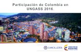Participación de Colombia en UNGASS 201624. 5ta. Reunión inter-sesional CND. 28. Panel Impacto PMD en disfrute Derechos Humanos en Ginebra. 2015 2016 Octubre y Noviembre 2015 Reuniones