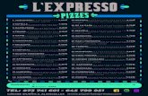 L‘EXPRESSOpizzeriaexpresso.com/wp-content/uploads/2018/06/l... · L‘EXPRESSO Suplements A: embutits (bacó, pernil dolç, pernil curat i pepperoni), carn, formatge i peix . .