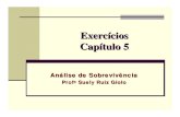 Exercícios Capítulo 5 - UFPRgiolo/CE077/Suplementar/S6_Exercicios_Cap5.p… · Exercícios Capítulo 5 Análise de Sobrevivência Profa Suely Ruiz GioloSuely Ruiz Giolo. 2 Exercício