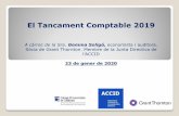 El Tancament Comptable 2019 - ACCID...En el capítulo IV se aborda el análisis de los problemas que suscita la reformulación de cuentas anuales y la subsanación de errores contables.
