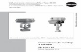 Válvula para microcaudales Tipo 3510 - Samson AG · EB 8091 ES 5 Instrucciones y medidas de seguridad 1 Instrucciones y medidas de seguridad Uso previsto La válvula para microcaudales