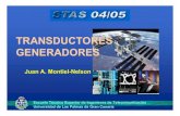 Transductores Generadores - ULPGCmontiel/stas/slides/ftp/0405/06-slide-stas.pdf · – La energía termoelectromotriz producida, debe coincidir con energía térmica neta transformada