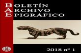 2018 nº 1 - Inicio - Archivo Epigráfico de Hispania...Tesis 2017 81 Publicaciones destacadas 2017 82 Encuentros y cursos 2018 84 Boletín del Archivo Epigráfico (2018), 1.1 81 TESIS