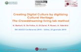 New Creating Digital Culture by digitizing Cultural Heritageaiucd2019.uniud.it/wp-content/uploads/2019/10/BARBUTI.pdf · 2019. 10. 11. · Creating Digital Culture by digitizing Cultural