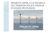 PROJECTE Z ÈFIR: A LA RECERCA DE L’ENERGIA EÒLICA … · L’energia eòlica al mar L’energia eòlica al mar es basa en instal lar uns aerogeneradors al mar. Avantatges:-L’aerogenerador