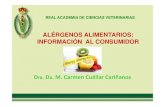 Dra . Da. M. Carmen Cuéllar Cariñanos · contener gluten. Etiqueta: Vinagre de malta de cebada • Almidón modificado: en la lista de ingredientes se deberá indicar si tiene gluten.