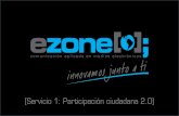 [Servicio 1: Participación ciudadana 2.0] · Premio Nacional de Periodismo Eugenio Espejo para el portal web de la Asamblea Constituyente. (UNP) ... Participación ciudadana 2.0.