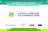 QUINT ORMEactuecolombia.net/images/docs/QuintoInformeSeptiembre2015.pdf · (Ley 1712 de 2014), el Estatuto Anticorrupción y el cumplimiento de compromisos internacionales. A partir