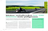 LA DGT INFORMA DE LA SINIESTRALIDAD MEDIANTE PANELES Motos …revista.dgt.es/.../2020/09SEPTIEMBRE/N-255-32-33-Tramos-motos.pdf · Motos: señalizados los 100 tramos más peligrosos