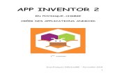 APP INVENTOR 2 - ac-orleans-tours.fr · 2019. 12. 11. · - On clique sur « Construire » puis sur « App (Donnez le code QR pour fichier .apk) » : - Attendre que la barcode soit