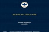 Asuntos en salas civiles · 2015. 4. 29. · Reporte estadístico marzo 2015 PJENL 2015 Poder Judicial del Estado de Nuevo León | Consejo de la Judicatura | Estadística Judicial