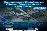 Campionat Catalunya Clubs, Sincronitzat i Hip Hop juñy ... · Mataró Pavelló Municipal Teresa Maria Roca c/ Terrassa, 33 Col.labora: DE FEDERACIONS EspoRTlVES DE CATALUNY.S . Created