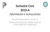 Semestre Cero 2019-A - Prepa 5prepa5.sems.udg.mx/portal/sites/default/files/... · evidencias en las fechas programadas en la plataforma virtual de aprendizaje. META: 100% de estudiantes