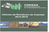 Contenido - Inicio | CONSAA · 2016. 7. 28. · la Agroindustria Azucarera de El Salvador, presenta a la sociedad el Informe de Rendición de Cuentas del período comprendido de Junio
