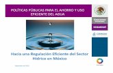 Hacia una Regulación Eficiente del Sector Hídrico en Méxicoevh.org.mx/upload/Políticas públicas para el ahorro y... · 2011. 8. 10. · Metas nacionales: agua potable, alcantarillado