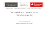 Retos de futuro para el sector bancario español · Gráfico 3. Depósitos sobre total de activos en el sector bancario español (2008-2014) (%) parte del pasivo del balance de los