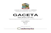 CIUDAD DE CADEREYTA JIMÉNEZcadereyta.gob.mx/wp-content/uploads/2017/05/05-GACETA... · 2019. 3. 10. · ciudad de cadereyta jimÉnez . gobierno municipal 2015 – 2018 . gaceta .