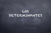 Determinantes - Colegio Arturo Sorialenguaesoybachillerato.colegioarturosoria.org/.../10/Determinantes.pdf · TIPOS DE DETERMINANTES DEMOSTRATIVOS POSESIVOS RELATIVOS INTERRROGATIVOS