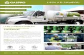 LLEGA A EL SALVADOR! - GASPRO · ofrecerles la mejor alternativa en gases industriales, especiales y para uso ... (pulg) 50.8 (20) 22.9 (9.0) 22.9 (9.0) 17.8 (7.0) 17.8 (7.0) 13.3